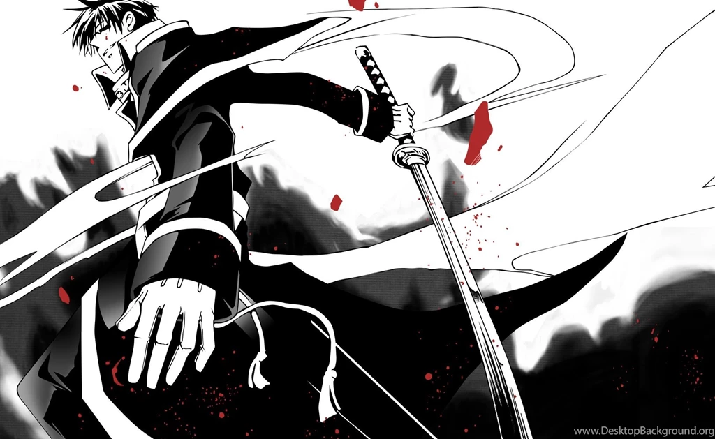 Anime Black And White Samurai HD Wallpapers (1)