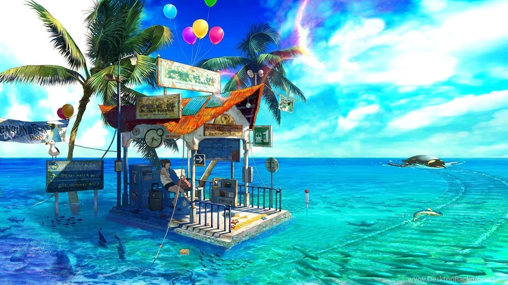 Blue Sea Scenery HD Wallpapers