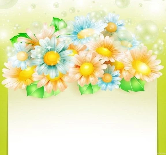 Free Shining Sunflowers Backgrounds Vector » TitanUI