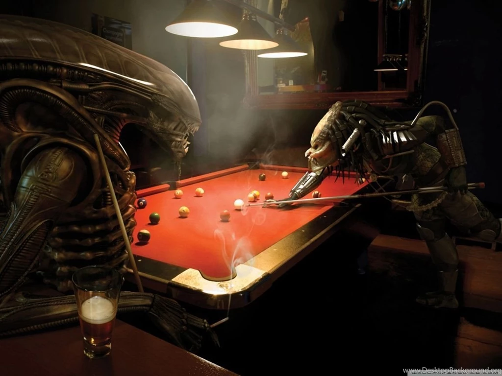 Aliens Playing Billiards HD Desktop Wallpapers : Widescreen : High ...