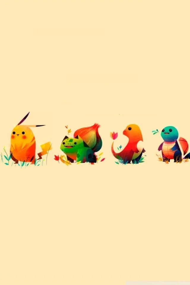 Pokemon Bulbasaur, Pikachu, Charmander, Squirtle HD Desktop ...