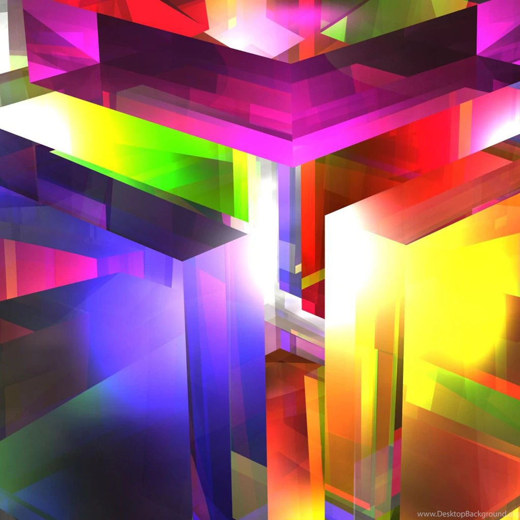 3d – Glass Cube / HD iPad Wallpapers