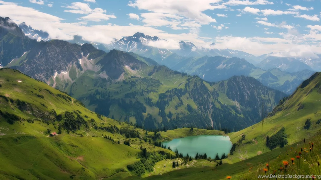 Lake In The Alps 1920 X 1080 Wallpapers