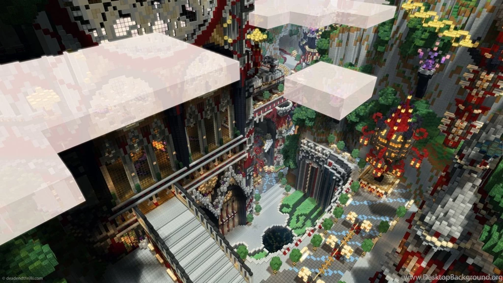Download 1366x768 Minecraft Hollow Grove Wallpapers