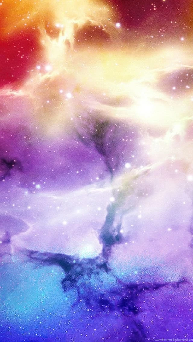 Fantasy Shiny Colorful Nebula Outer Space View iPhone 5s Wallpapers ...