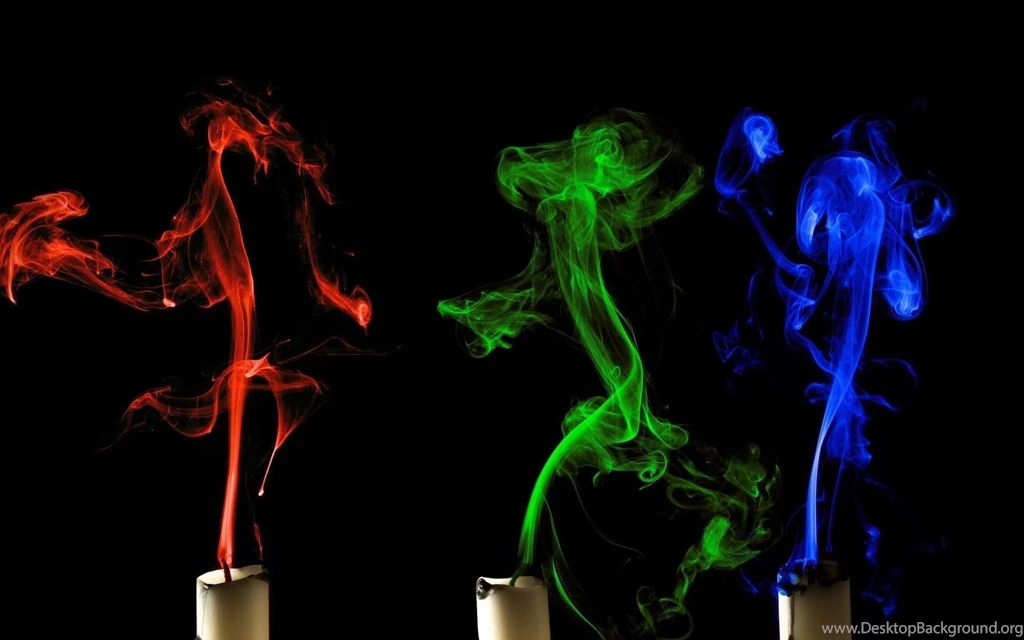 Colorful Candle Smoke Wallpapers