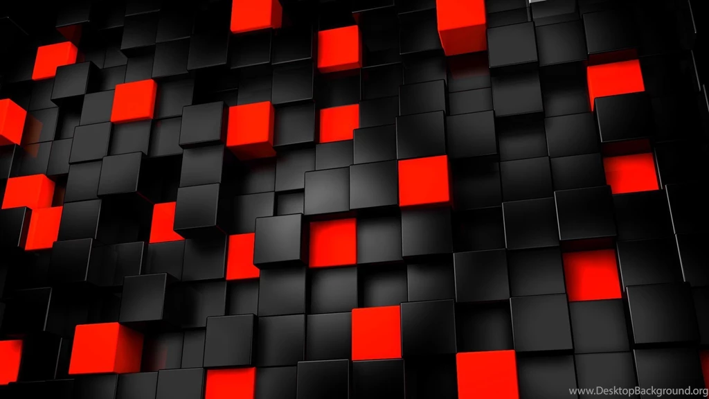 Abstract Black And Red Cubes Cool Deskop (id: 127636) – BUZZERG