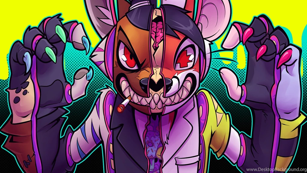 HDscreen: Lapfox Trax Artwork Furry Music Desktop Bakcgrounds
