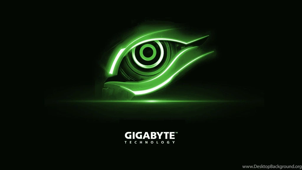 Gigabyte Technology Green Eye Logo Wallpaper.jpg