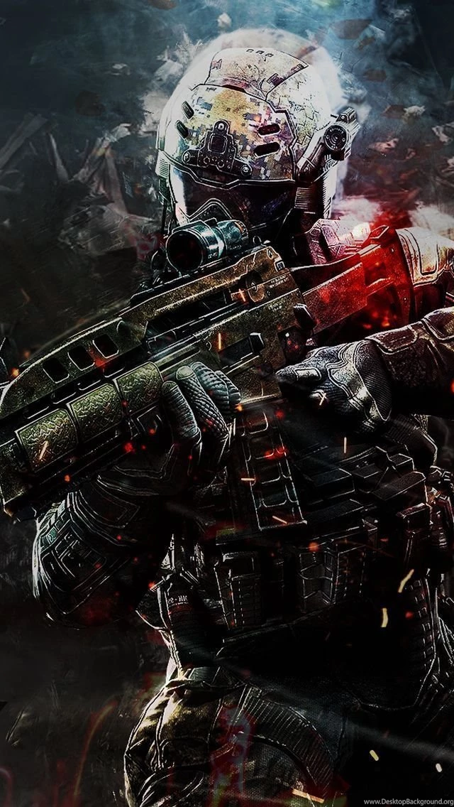 Call Of Duty Soldier iPhone 5 Wallpapers (640x1136)