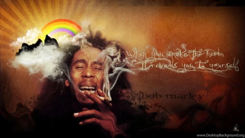 Hot Sale Bob Marley Smoking Nice Poster Custom Wallpapers Home ...