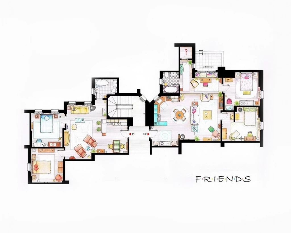 Design Interior Apartments Friends (tv Series) Floor Plans ...