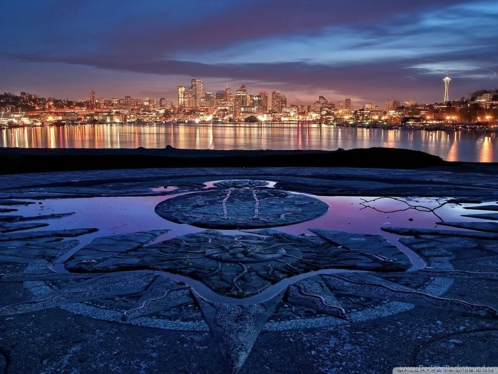 Seattle Skyline, Washington HD Desktop Wallpapers : Fullscreen ...