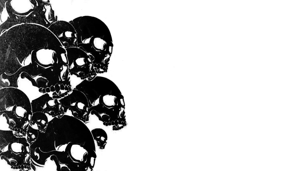 Black And White Skull Wallpapers HD Wallpapers Pretty