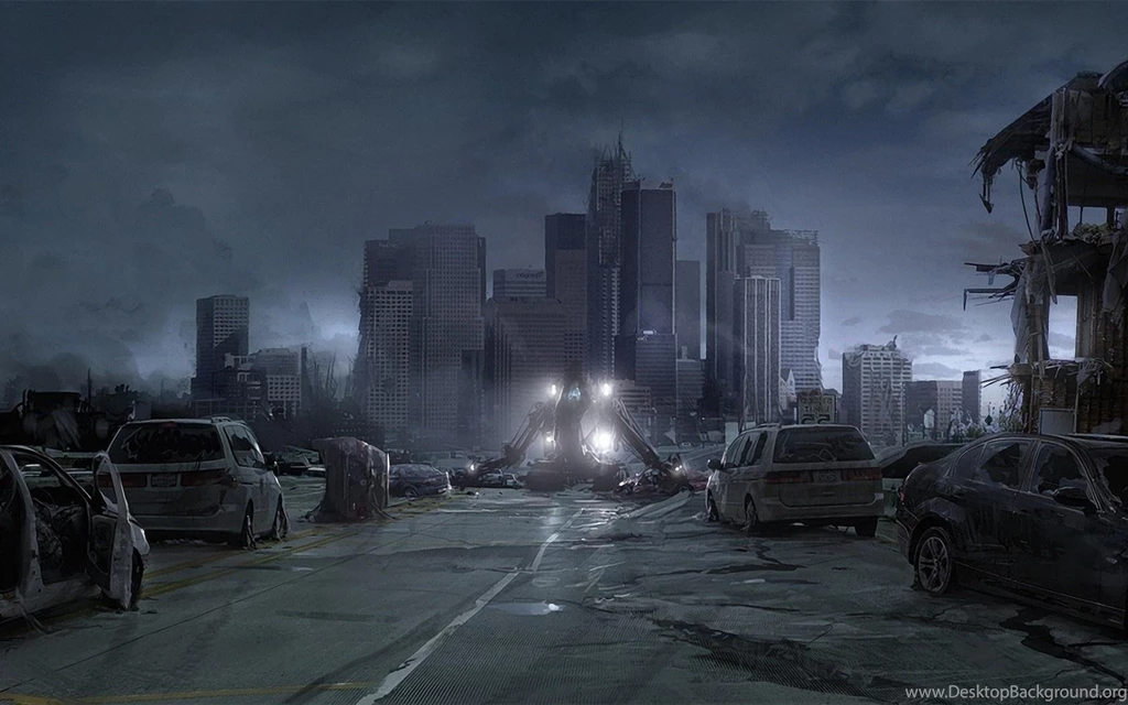 Destroyed City Backgrounds