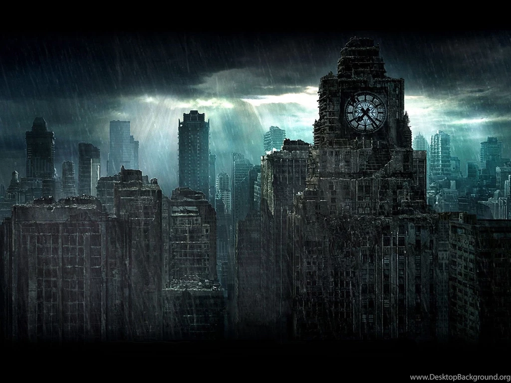 Rain In A Destroyed City Wallpapers And Images Wallpapers ...