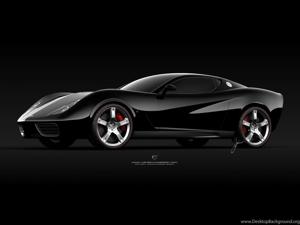 Chevrolet Corvette Z03 Black Concept Car HD Wallpapers