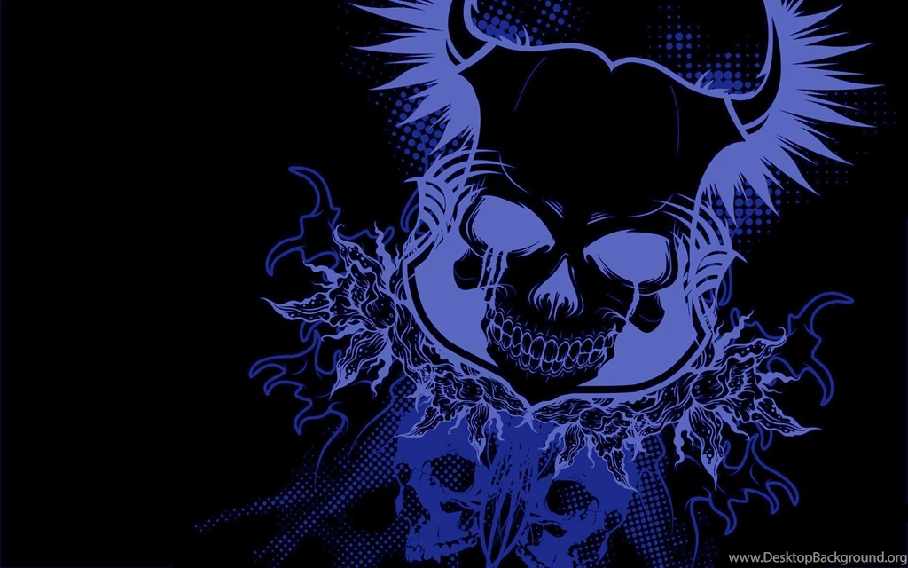 Blue Skull Computer Wallpapers, Desktop Backgrounds