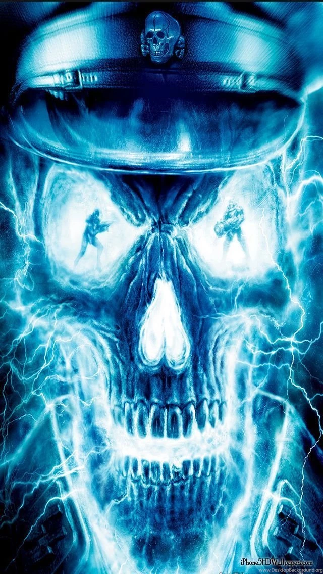Top Blue Skull Wallpapers And Images For Pinterest
