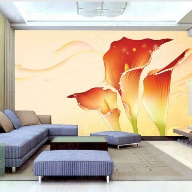 Aliexpress.com : Buy Free Shipping,Fashion 3d Wallpapers Murals,red ...