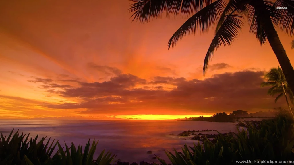 Hawaii Sunset Wallpapers Beach Wallpapers