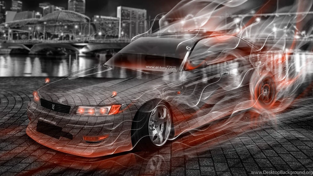 Toyota Mark2 JZX90 JDM Crystal City Smoke Drift Car 2015 « El Tony