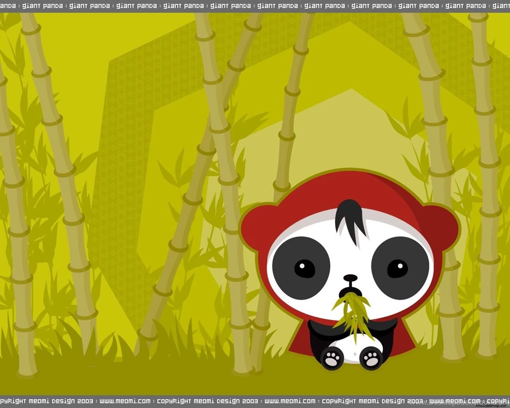 Panda Abstract Cartoon Free Desktop Wallpapers