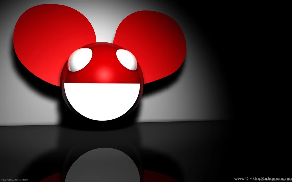 Download 1680x1050 Deadmau5 Red 3D Render Wallpapers