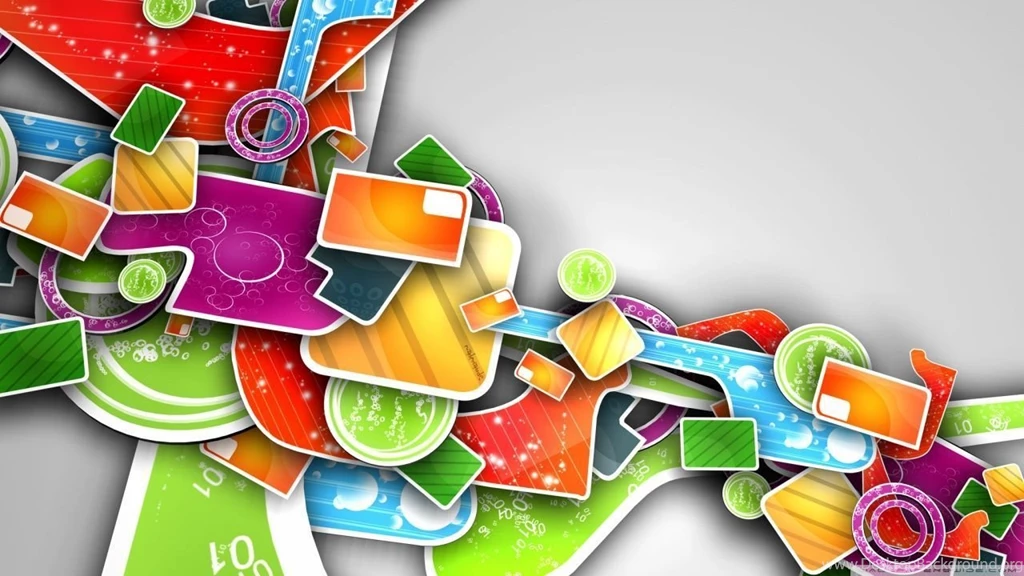 Colorful Abstract 3D Art HD Desktop Wallpapers : Widescreen : High ...