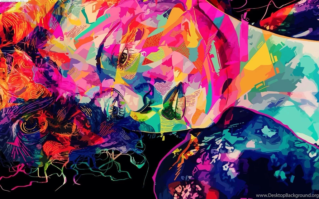 Colorful Abstract Girl Wallpapers