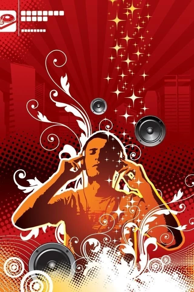 Vector Listen To Music Iphone 4 Wallpapers Free 640x960 Hd Ipod ...