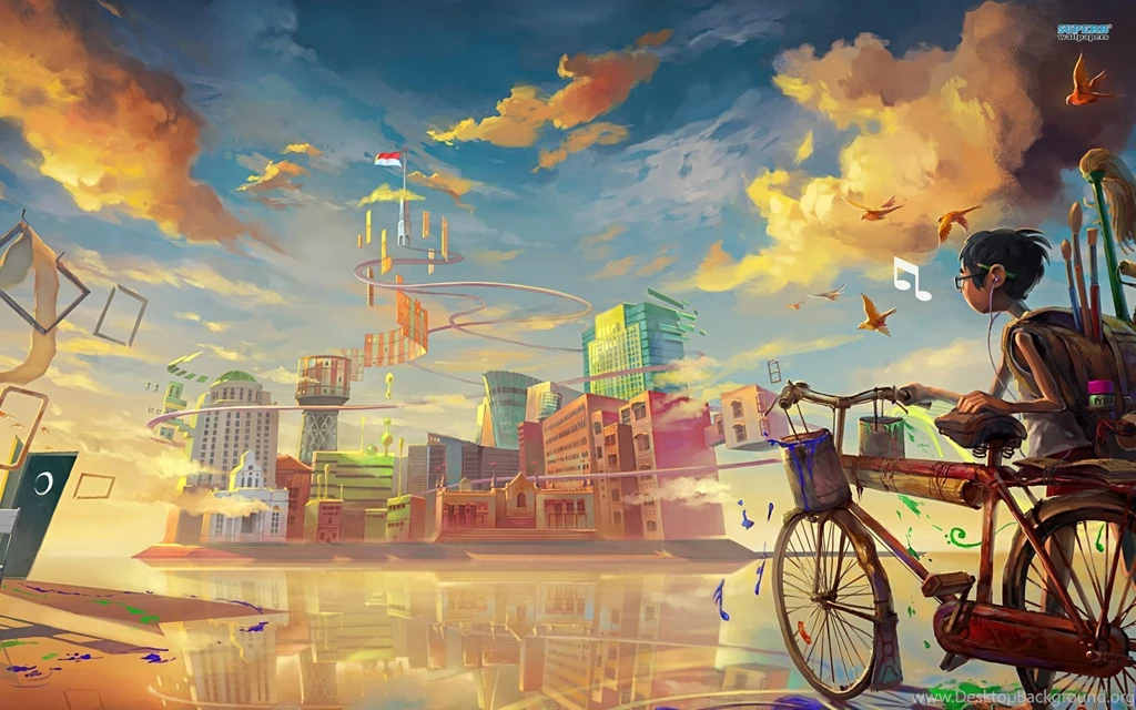 T Rex On Bicycle Wallpapers Funny Wallpapers