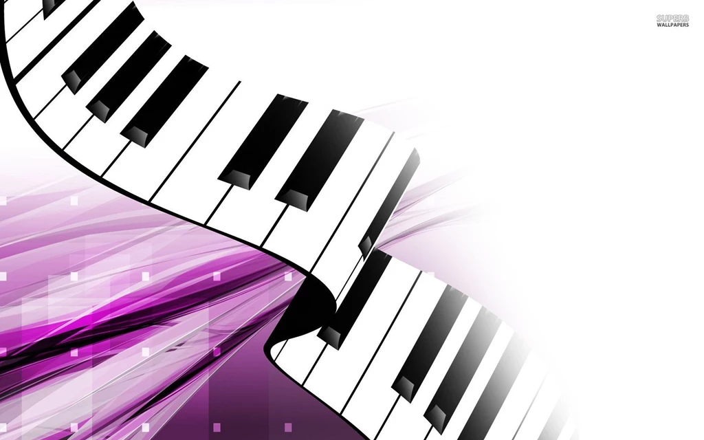 Wavy Piano Keys Clipart Wallpaper Backgrounds