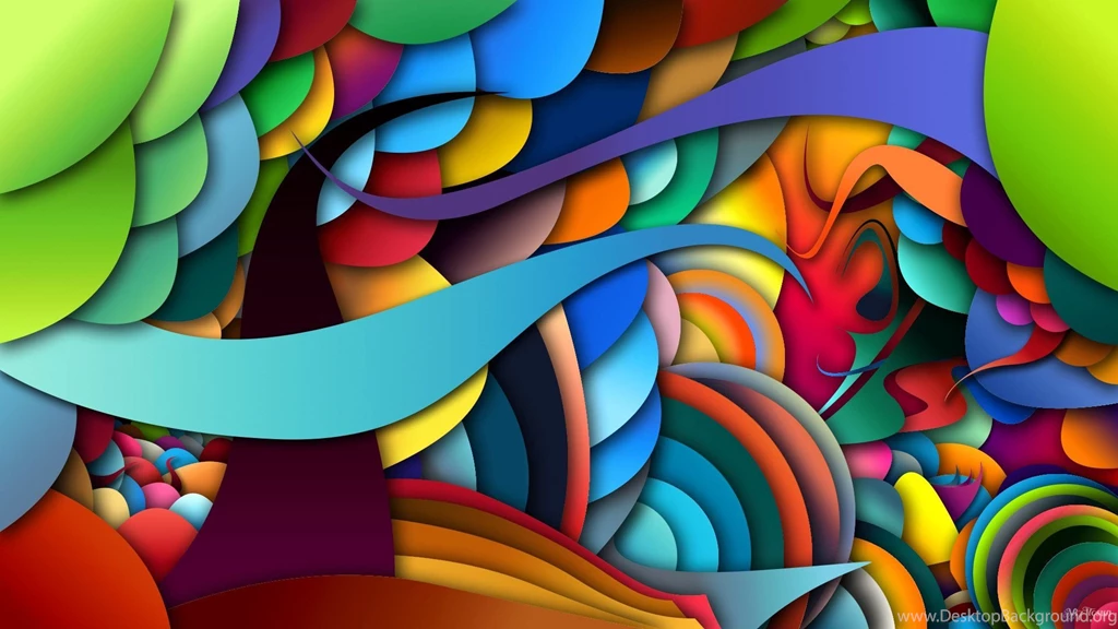 Swirls Colorful Psychedelic Bright Wallpapers