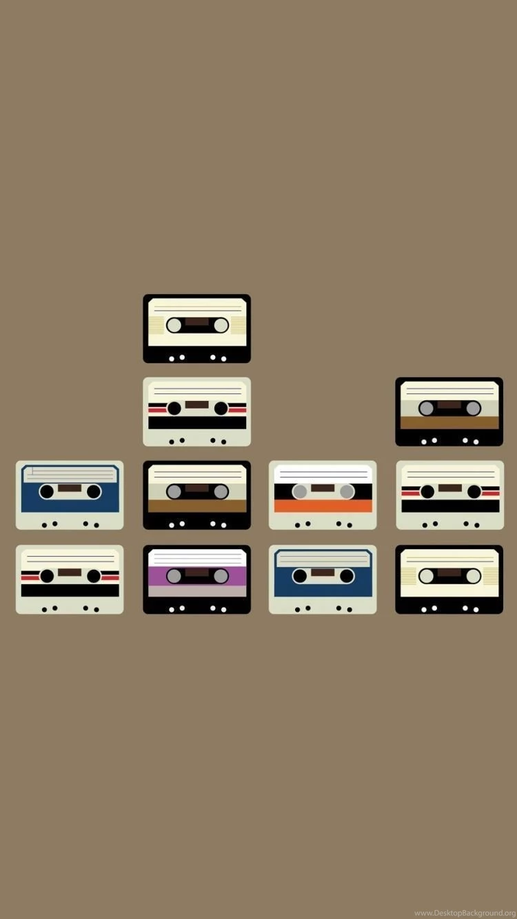 Download Wallpapers 750x1334 Cassette, Set, Retro iPhone 6 HD ...