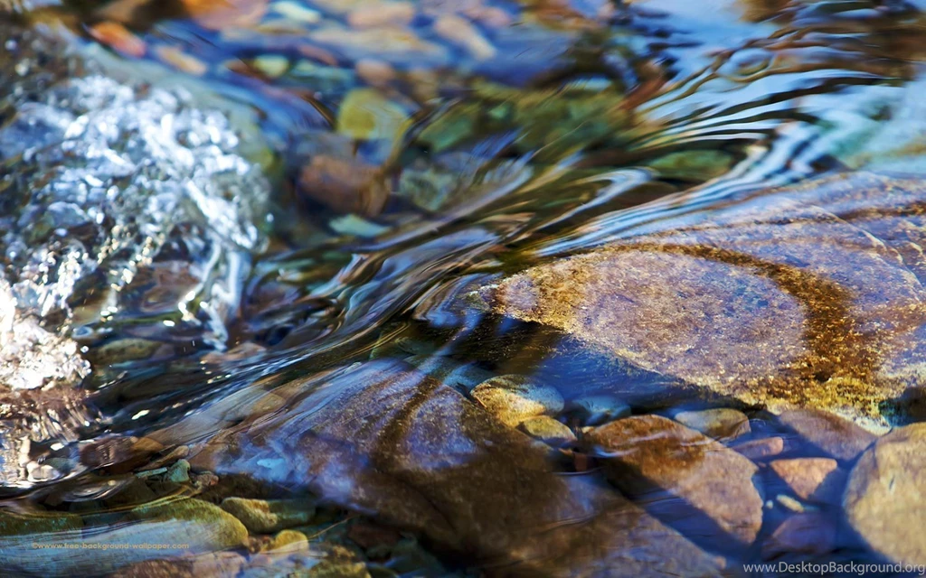 Colourful Rocks In A Stream Water Desktop Wallpapers   1680x1050 Pixels