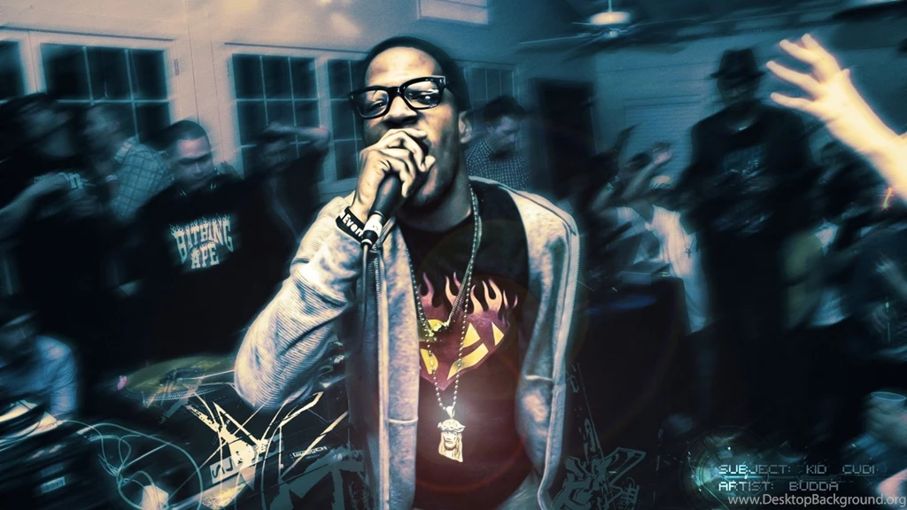Download Wallpapers 1920x1080 Kid Cudi, Room, Party, Microphone ...