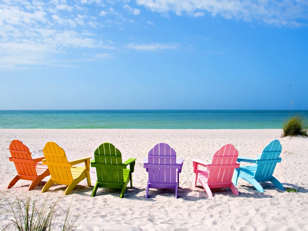 Amazing Summer Beach Color Chairs