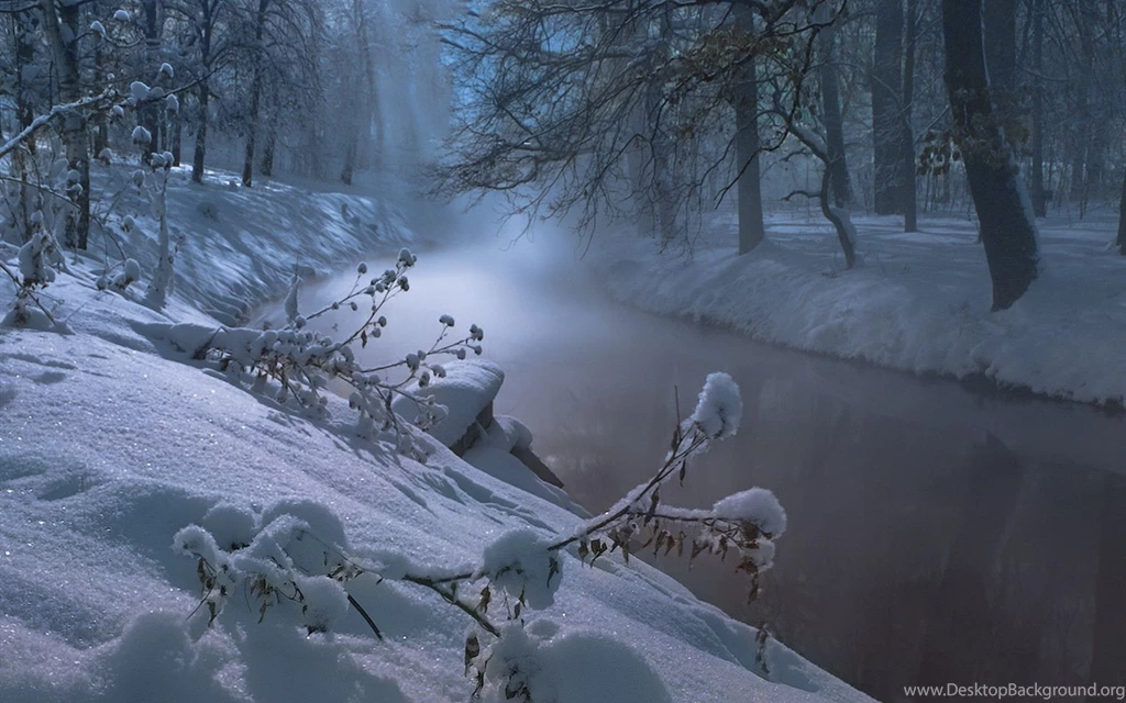 Winter Night Desktop Wallpapers ~ Toptenpack.com