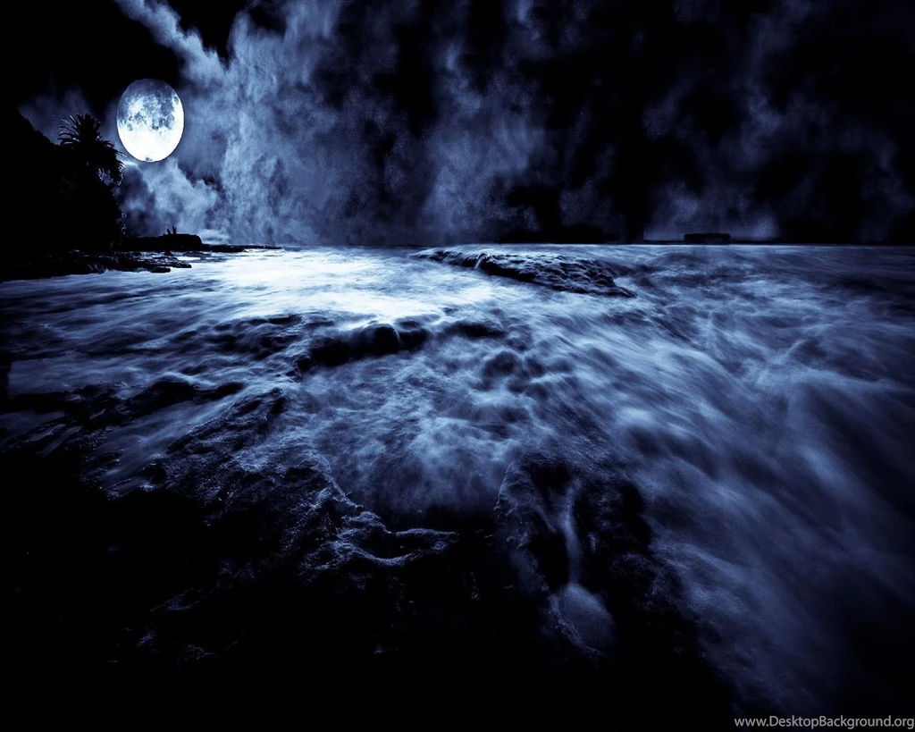 Full Moon Night Hd Wallpaper.