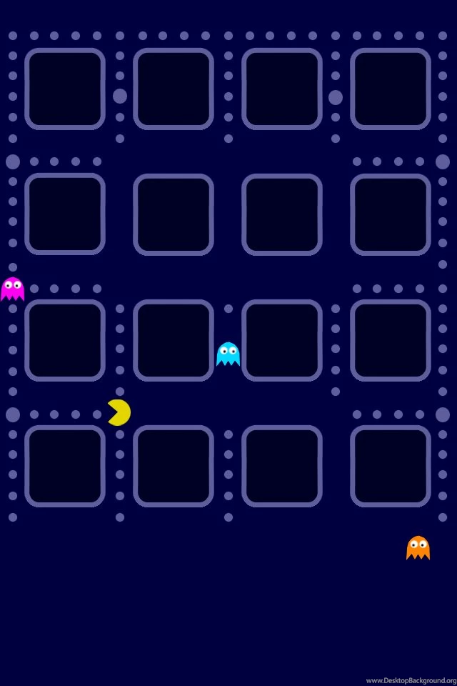 High Resolution iPhone 4 Pacman Wallpapers
