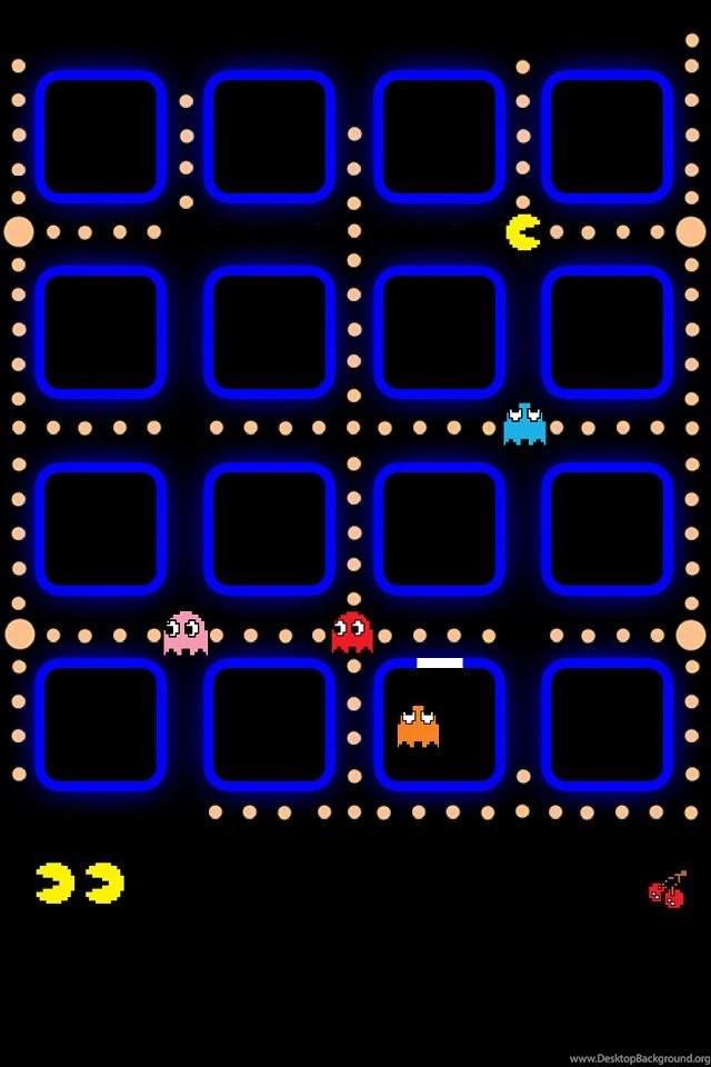 High Resolution iPhone 4 Pacman Wallpapers