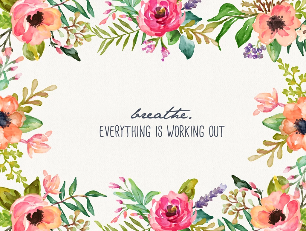 Breathe Floral Desktop Wallpapers Inspired By Beatrice Clay