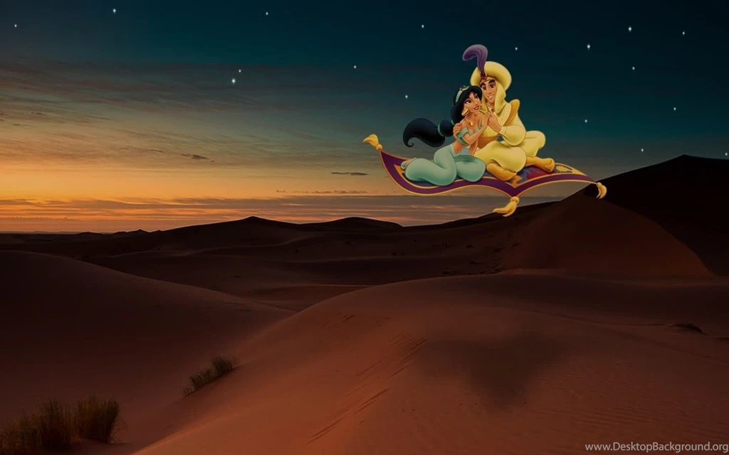 PSD+Me: Aladdin & Jasmine A Whole New World Wallpapers