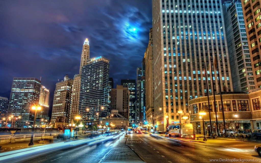 Street In Chicago City 2500x1562px