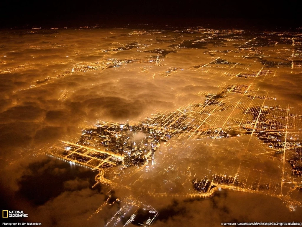 Chicago City Lights Picture, Aerial Wallpapers   National ...