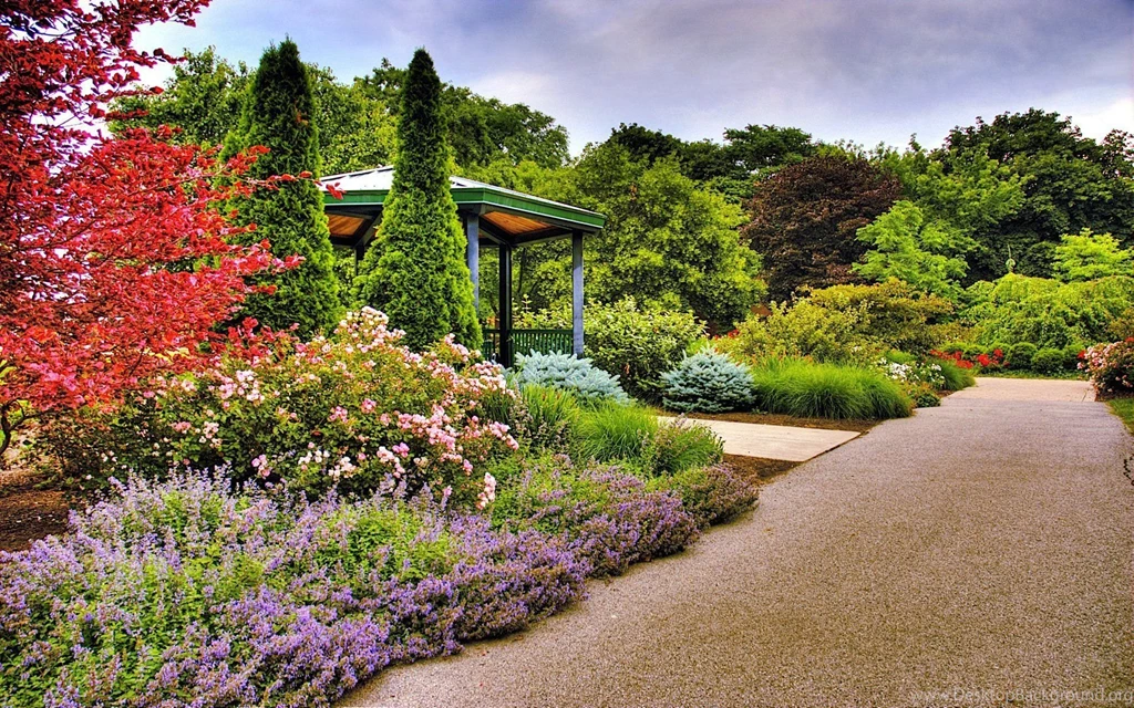 Spring Garden Desktop Wallpapers HD Wallpaper Backgrounds Of ...