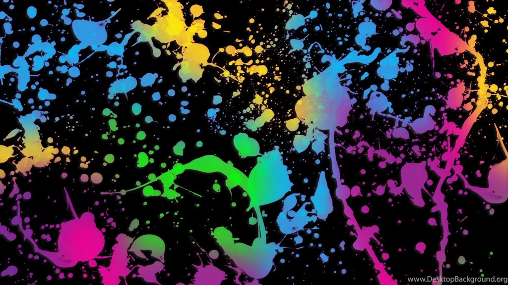 Gallery For   Neon Splatter Paint White Backgrounds