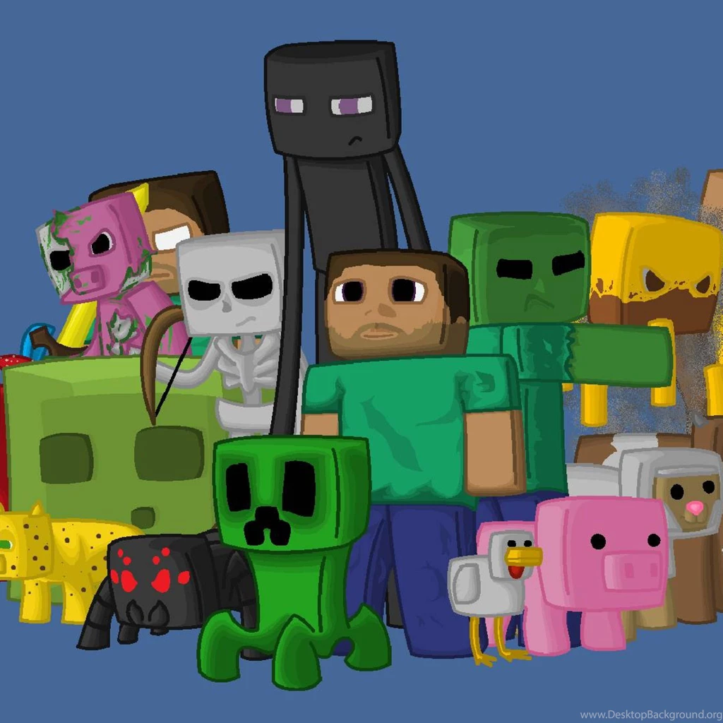 New iPad Air, 4, 3, iPad Mini Retina Minecraft Wallpapers HD ...