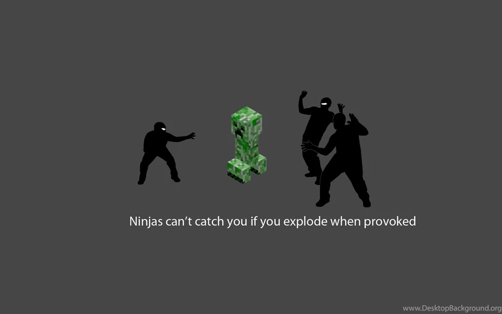 Ninjas Cant Catch You If Minecraft Wallpapers
